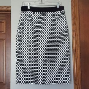 Banana Republic Woven Jacquard Pencil Skirt